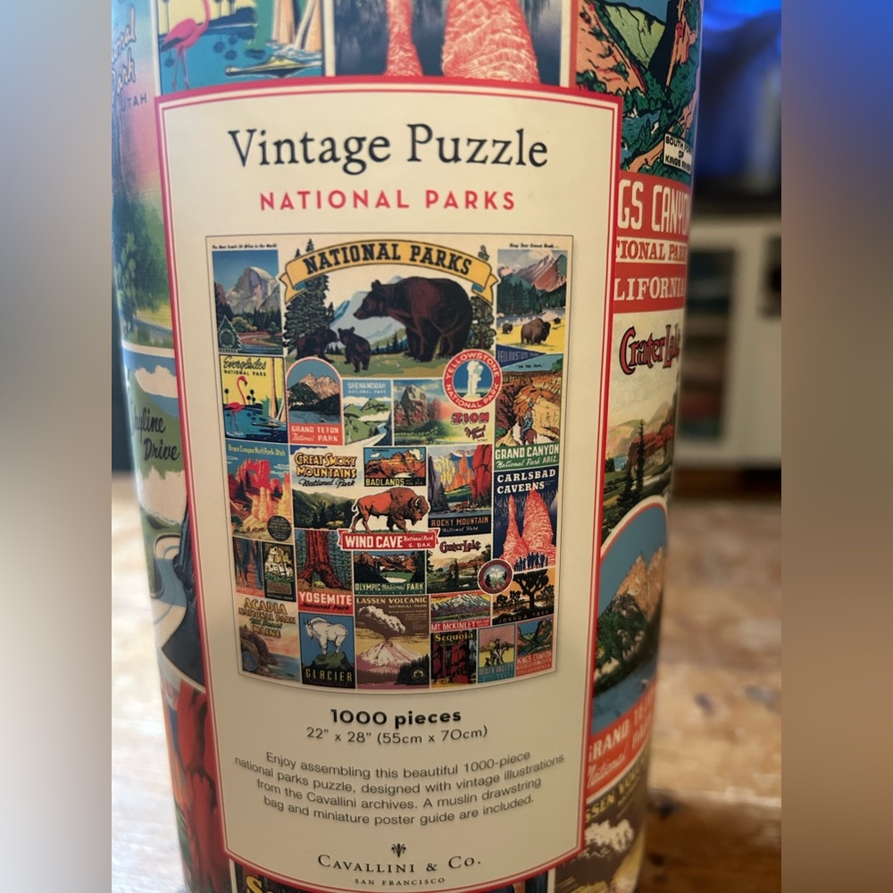 National Parks Vintage Puzzle 1000 piece - Picture 2 of 3
